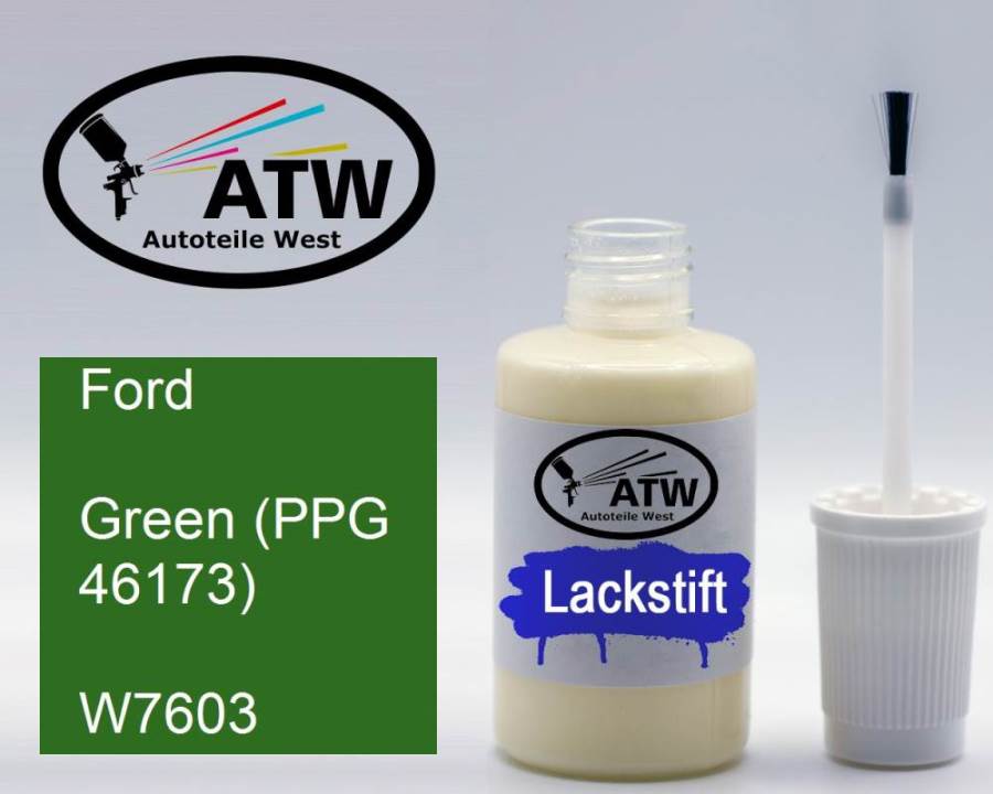 Ford, Green (PPG 46173), W7603: 20ml Lackstift, von ATW Autoteile West.